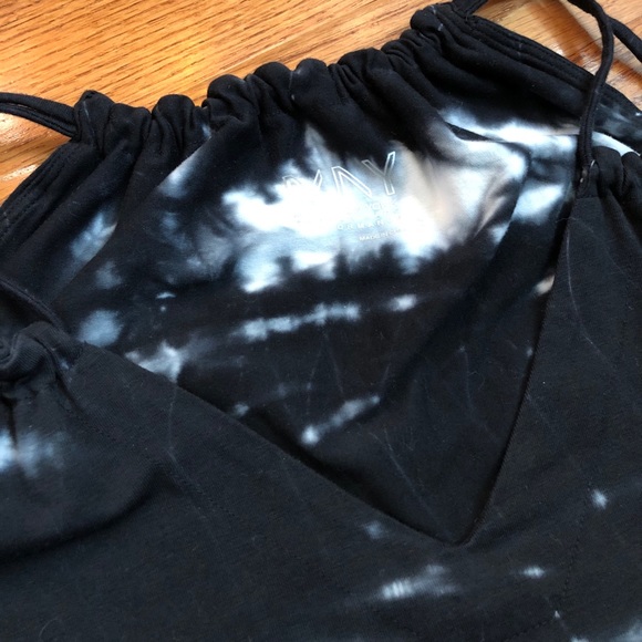 Black and gray Tie dye tank top - Picture 4 of 6